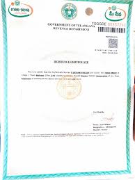 Residence Certificate